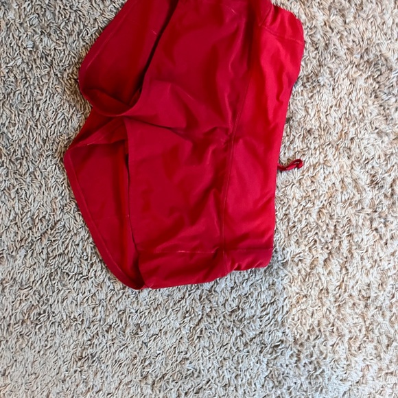 Red lululemon speed up shorts - Picture 2 of 4
